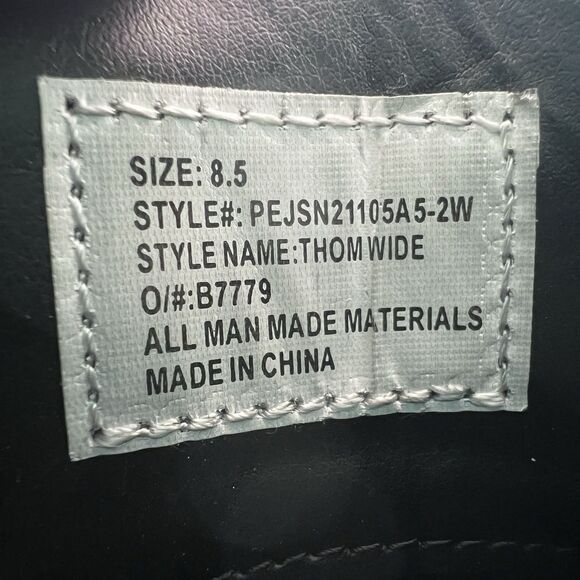 Perry Ellis Portfolio Thom Wide Black Lace Up Dress Shoes Men's Size 8.5 2W - Picture 8 of 8